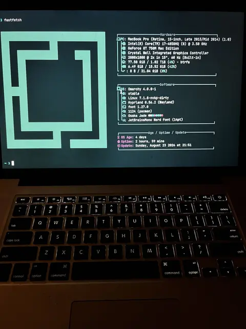 MacBook Pro late 2013 750m kepler
