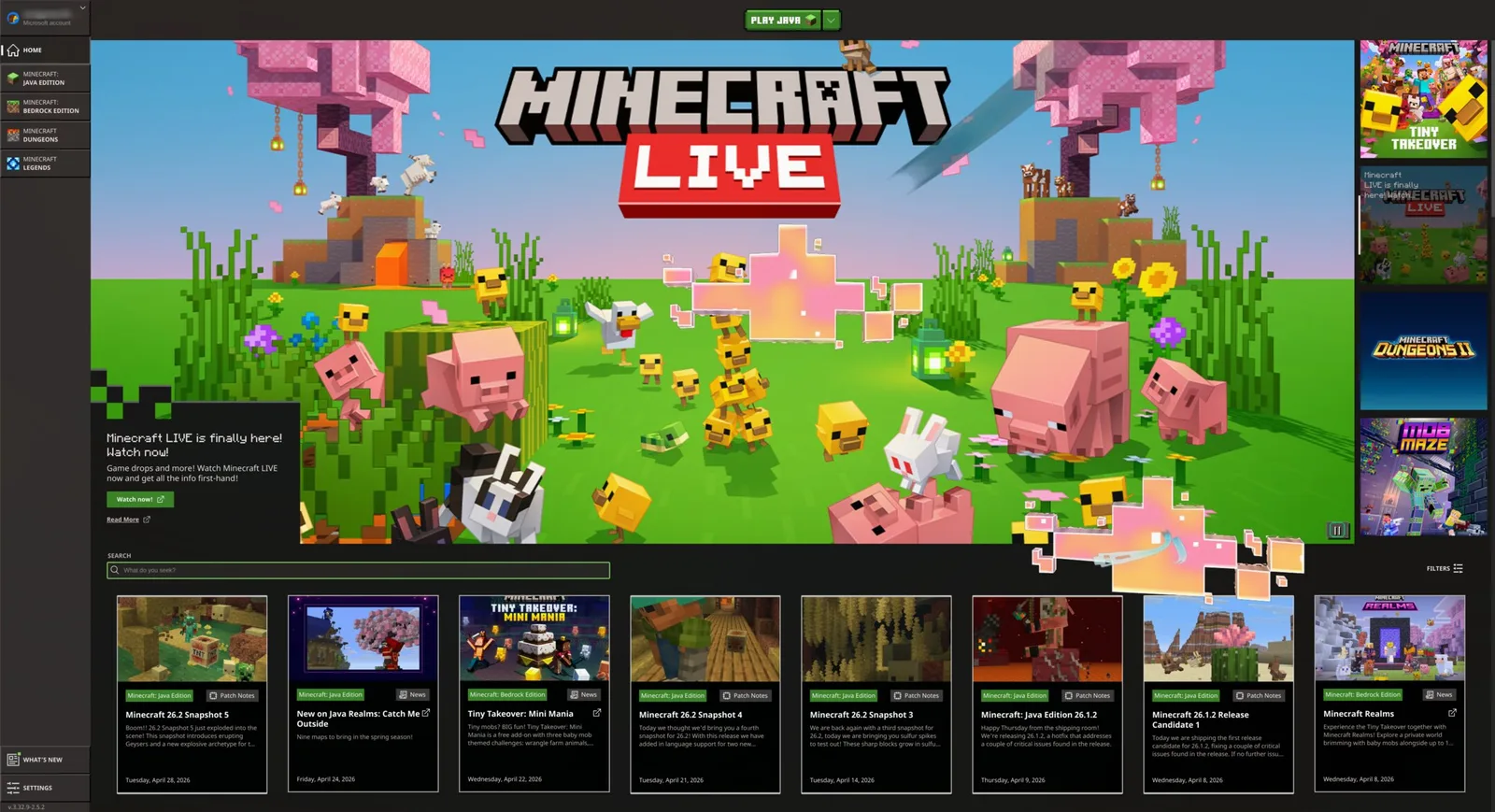 Minecraft ทำงานบน Omarchy